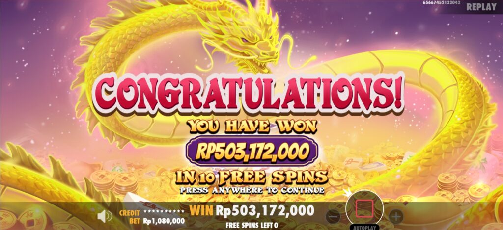 Kemenangan Kedua Rp503.172.000 dalam 10 Free Spins